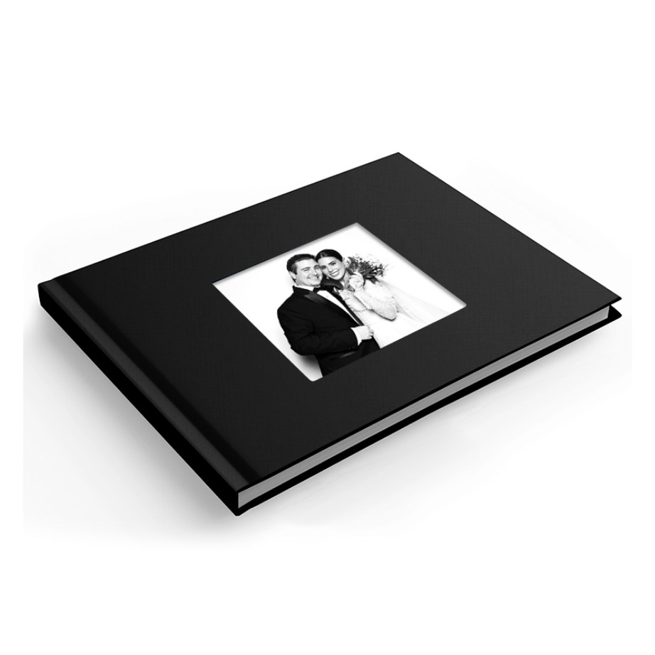 Photobook Deluxe con pasta en tela y ventana